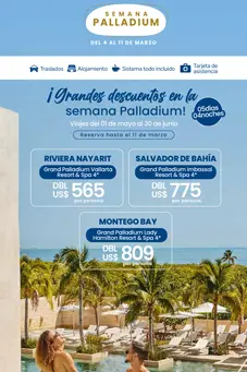 Oferta de viaje mexico republica dominicana jamaica montego bay semana palladium precios