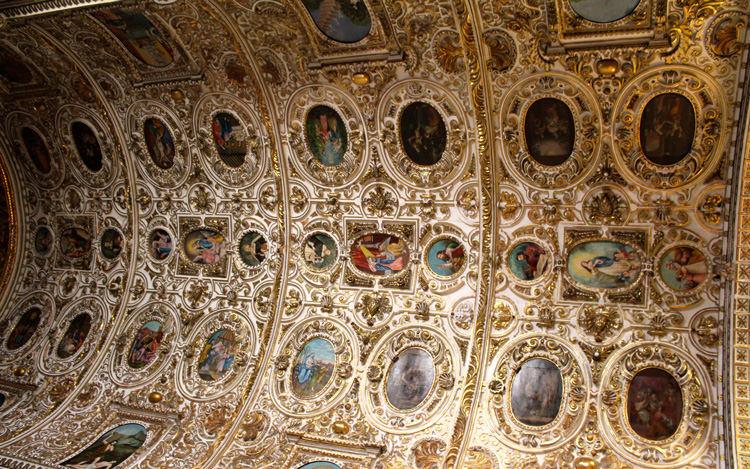 Bóveda Interior de Iglesia Santo Domingo de Guzman (Puebla México)