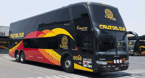Salida de Lima en Bus Cruz del Sur